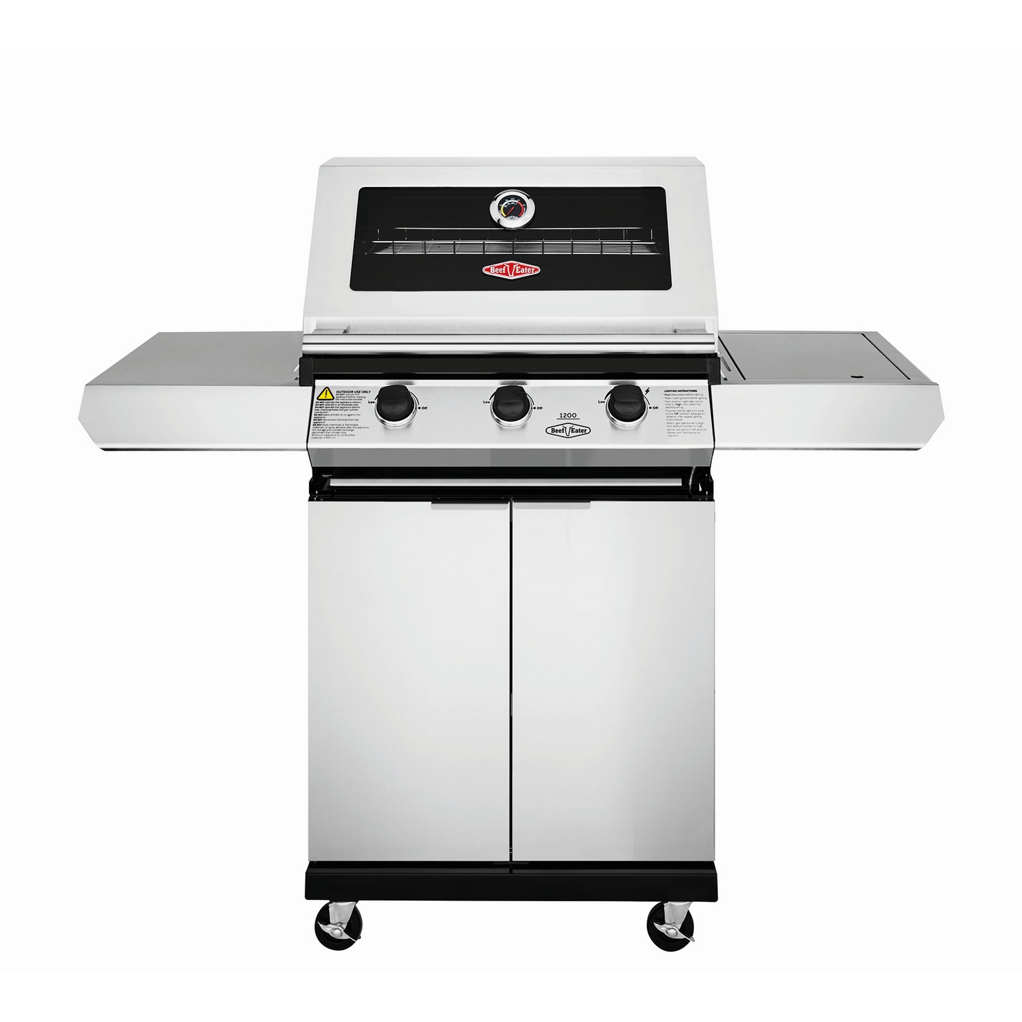 Beefeater 1200S Series - 3 Bnr BBQ & S/Bnr Trolley
