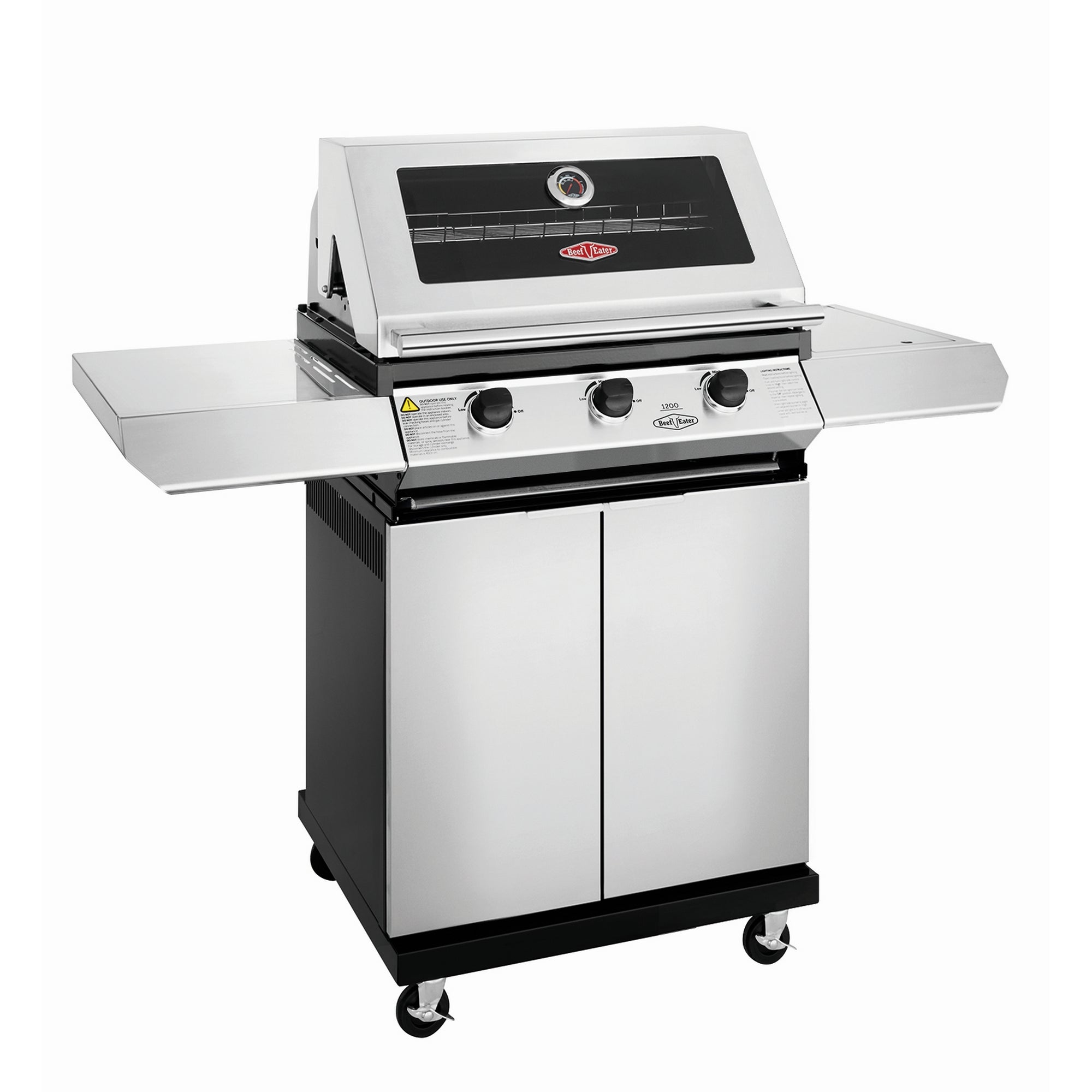 Beefeater 1200S Series - 3 Bnr BBQ & S/Bnr Trolley