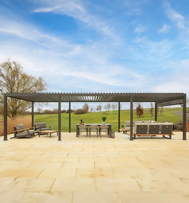 Alvaro Louvered Pergola 3.6 x 9m