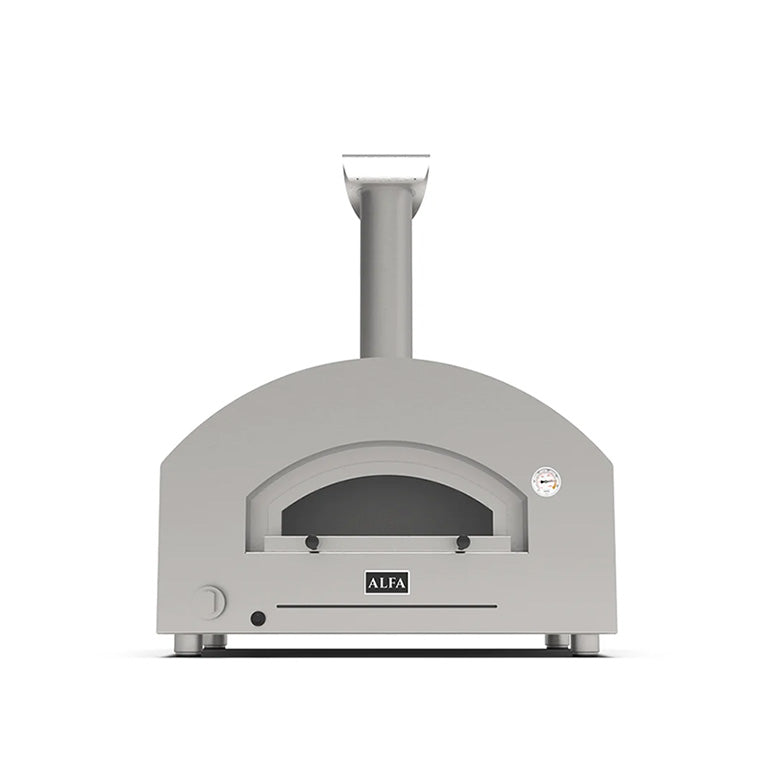 Alfa Forni Futuro 2 Pizze Silver Black Hybrid