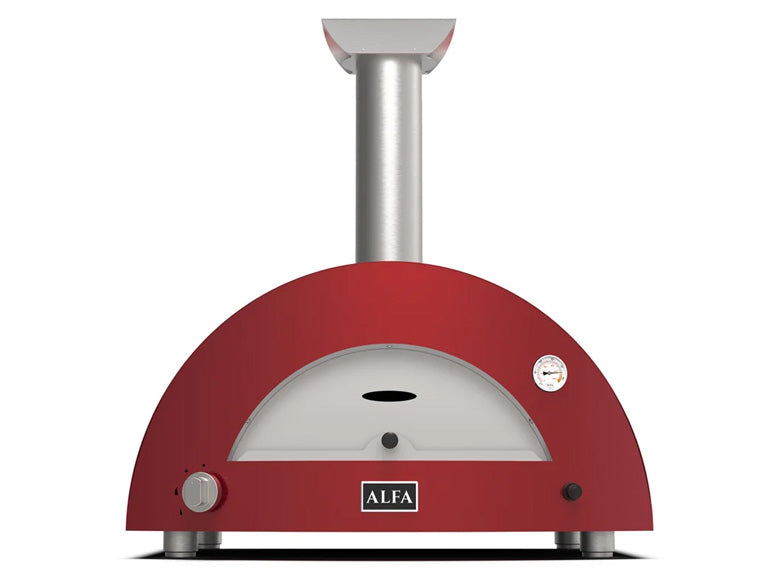 Alfa Forni Moderno 2 Pizze Antique Red Hybrid