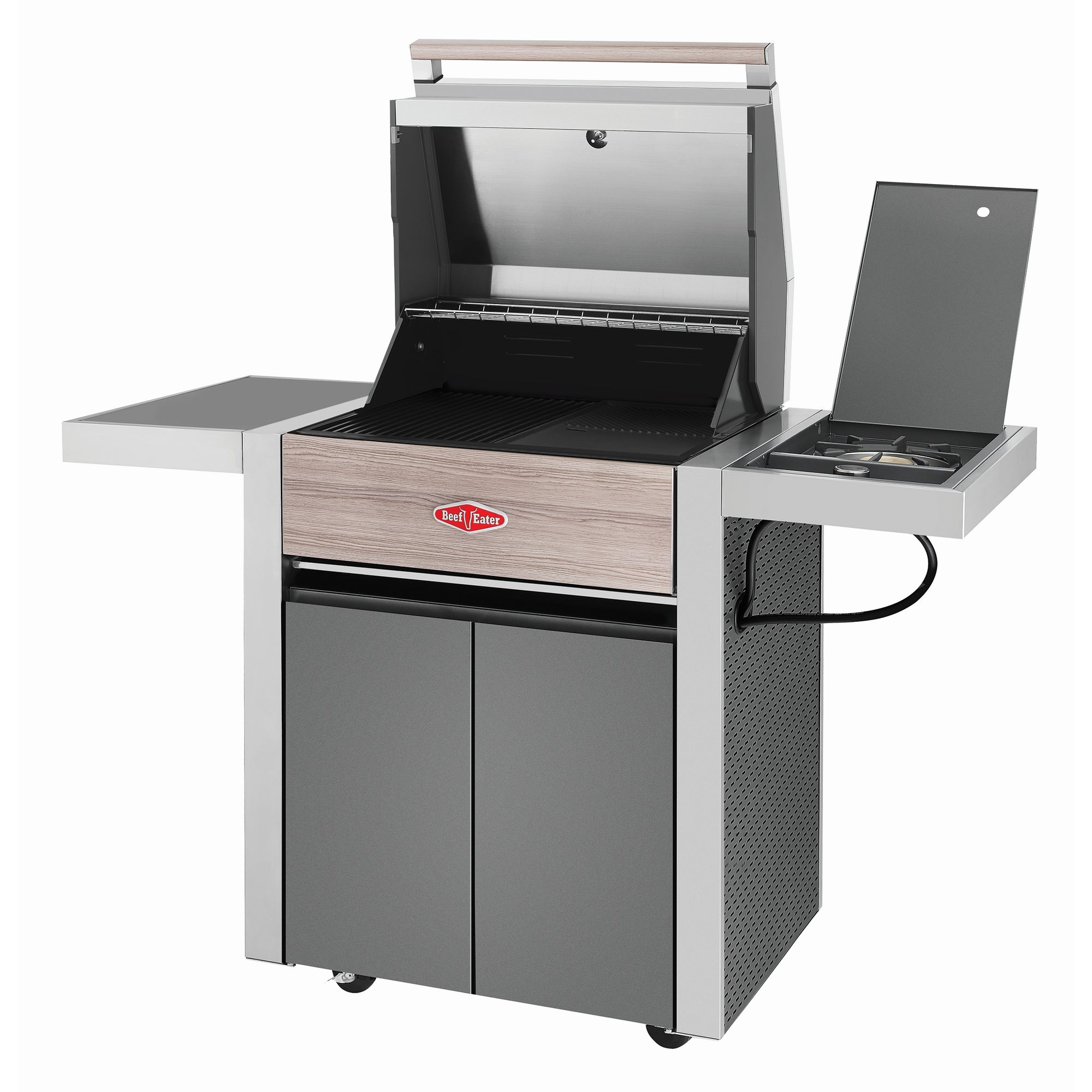 Beefeater 1500 Series - 3 Burner BBQ & Side Burner Trolley