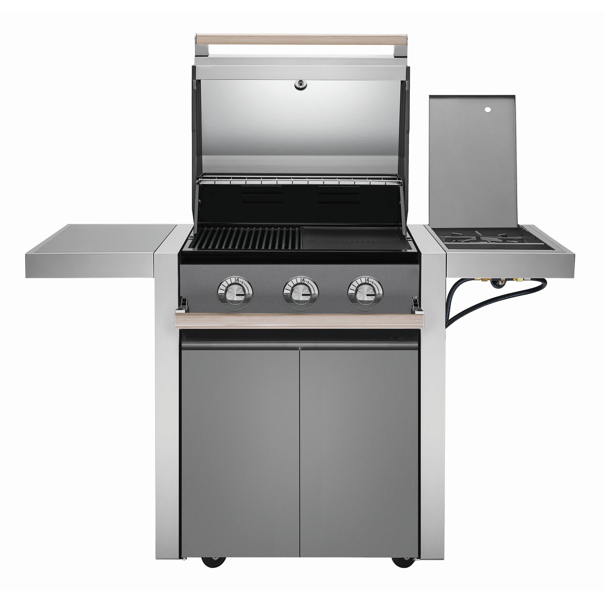Beefeater 1500 Series - 3 Burner BBQ & Side Burner Trolley