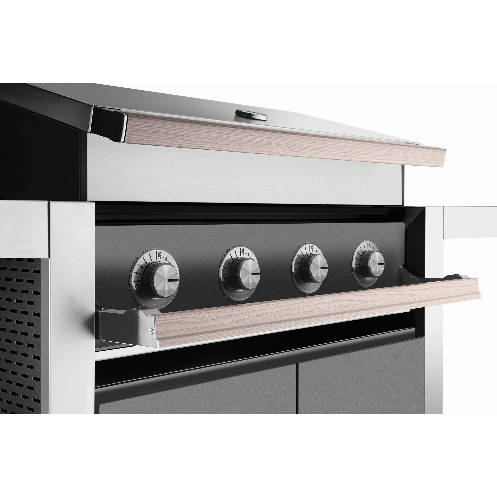 Beefeater 1500 Series - 4 Burner BBQ & Side Burner Trolley