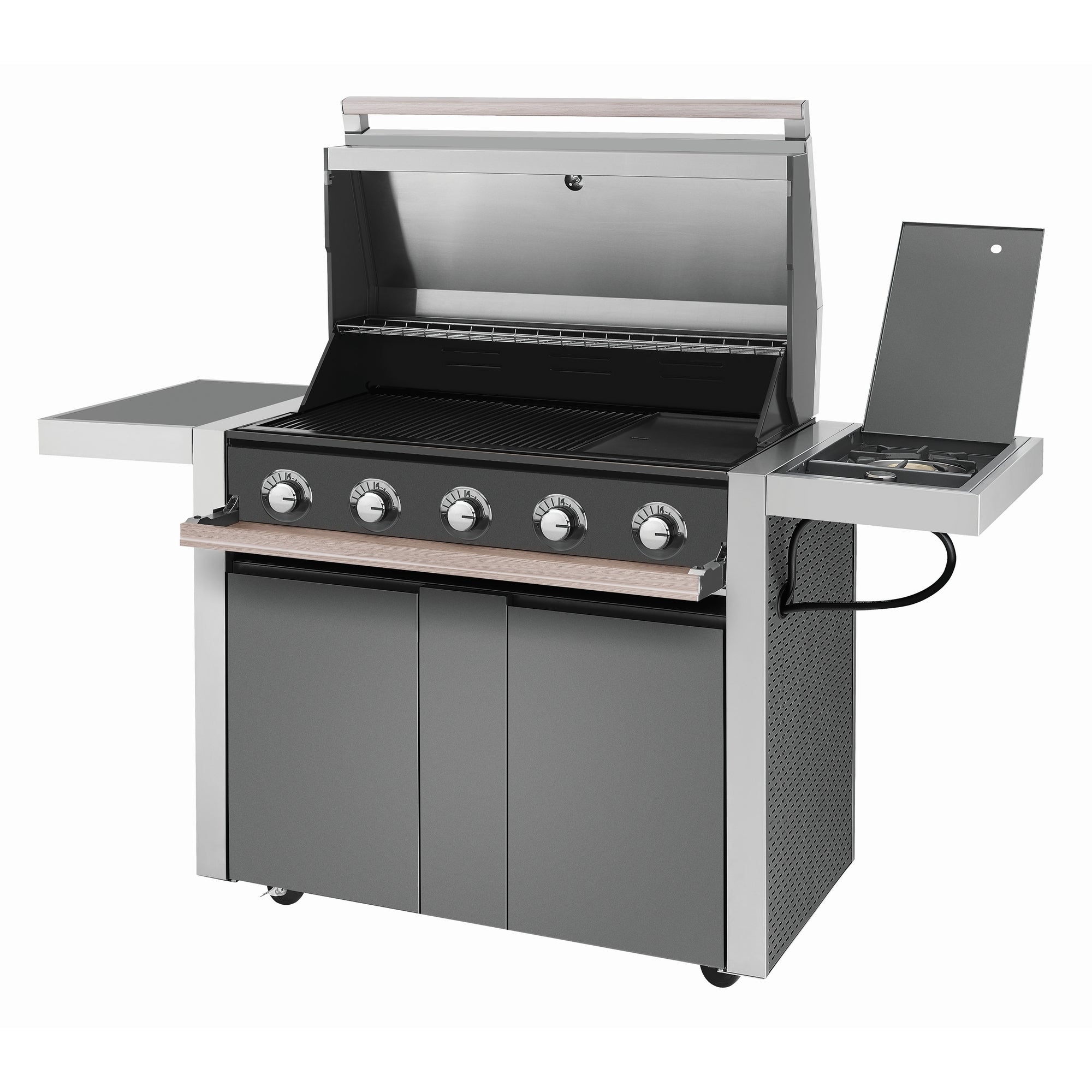 Beefeater 1500 Series - 5 Bnr BBQ & S/Bnr Trolley