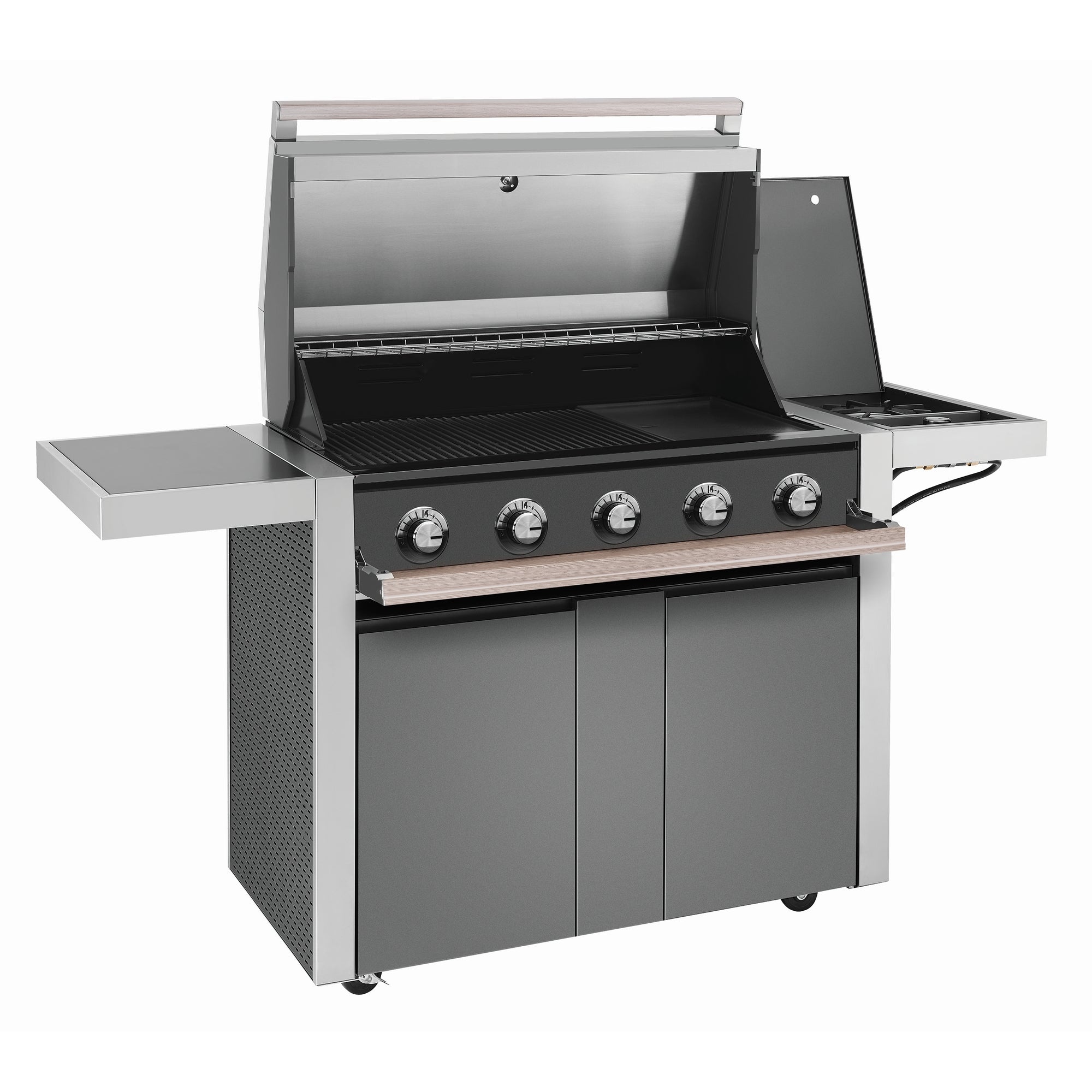 Beefeater 1500 Series - 5 Bnr BBQ & S/Bnr Trolley