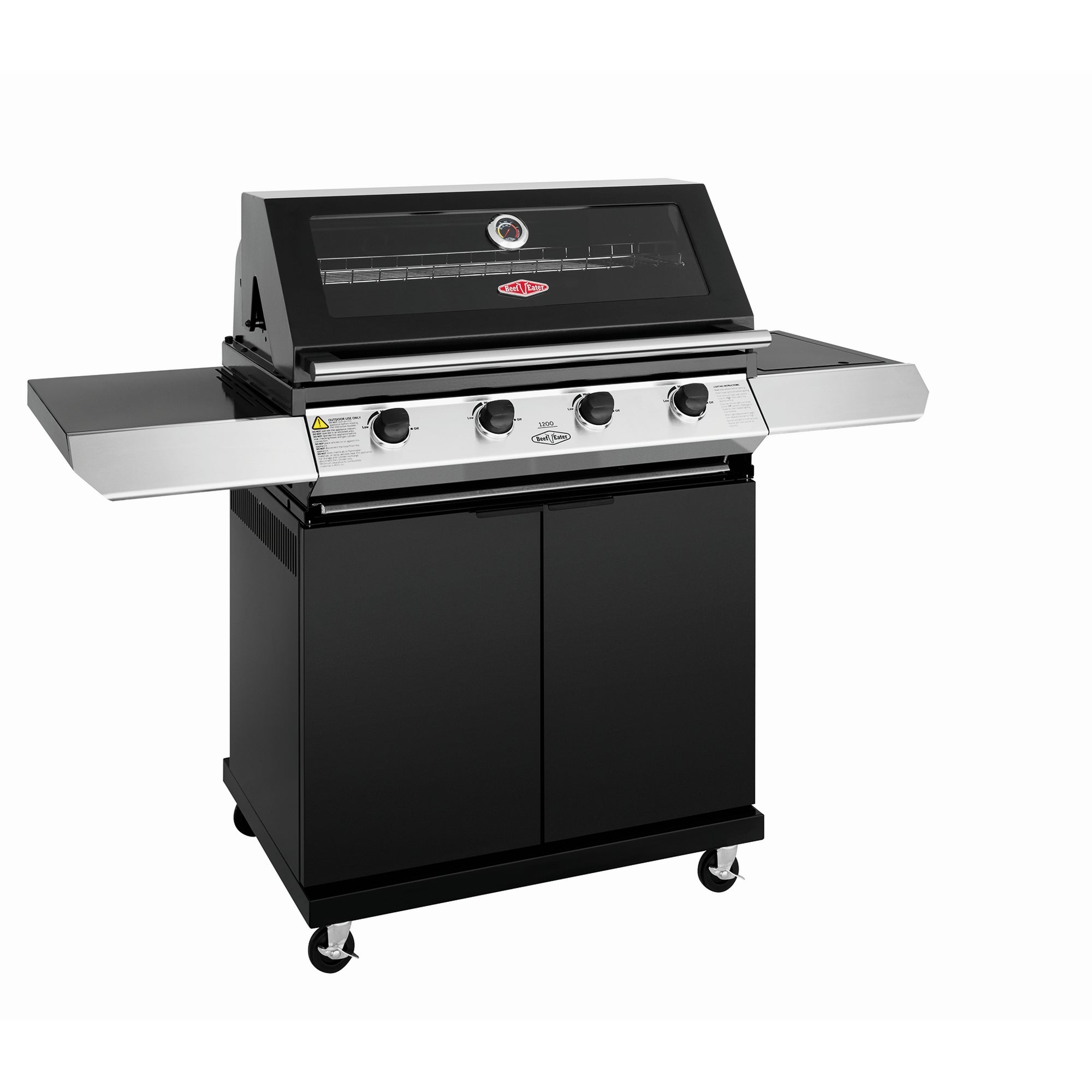 Beefeater 1200E Series - 4 Bnr BBQ & S/Bnr Trolley