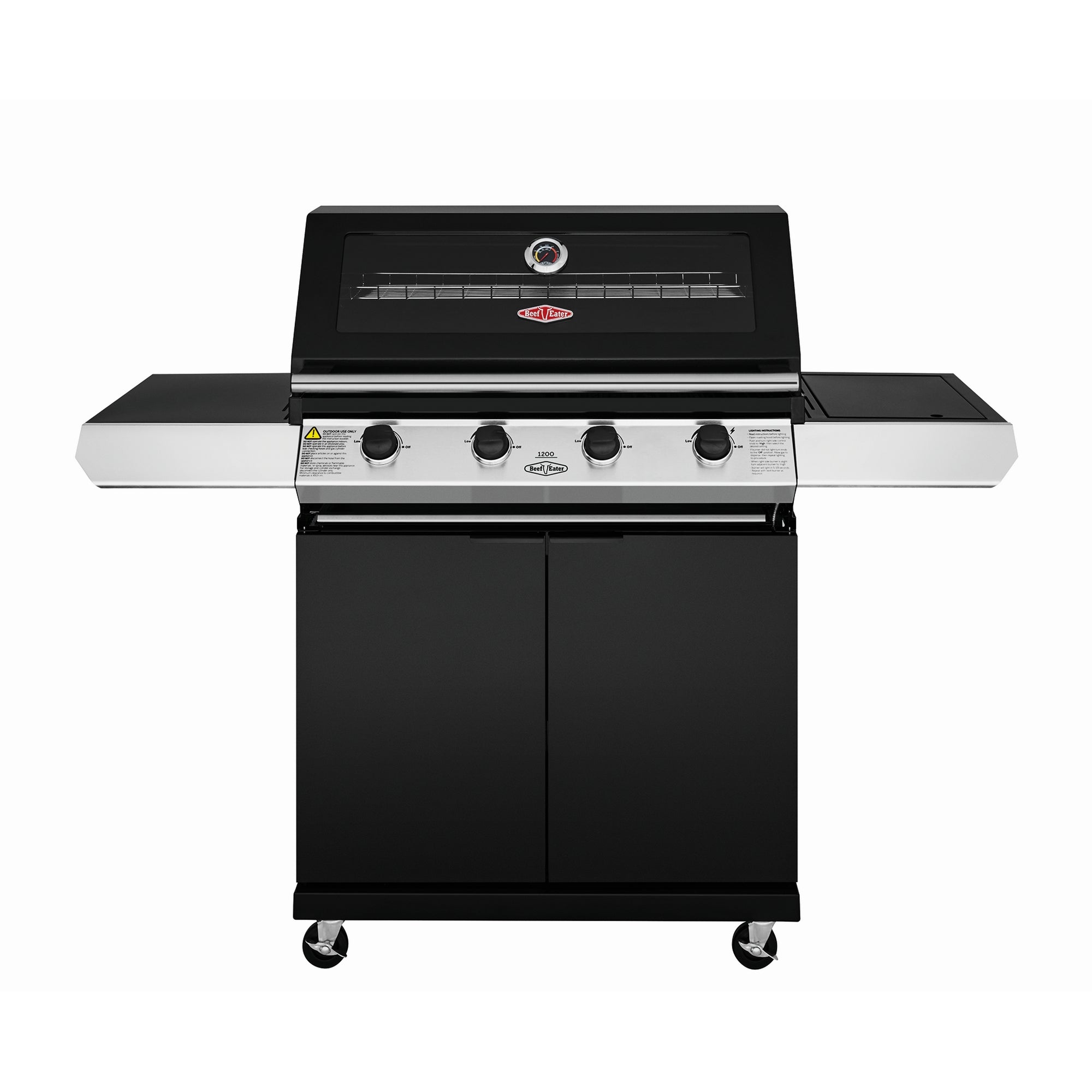 Beefeater 1200E Series - 4 Bnr BBQ & S/Bnr Trolley