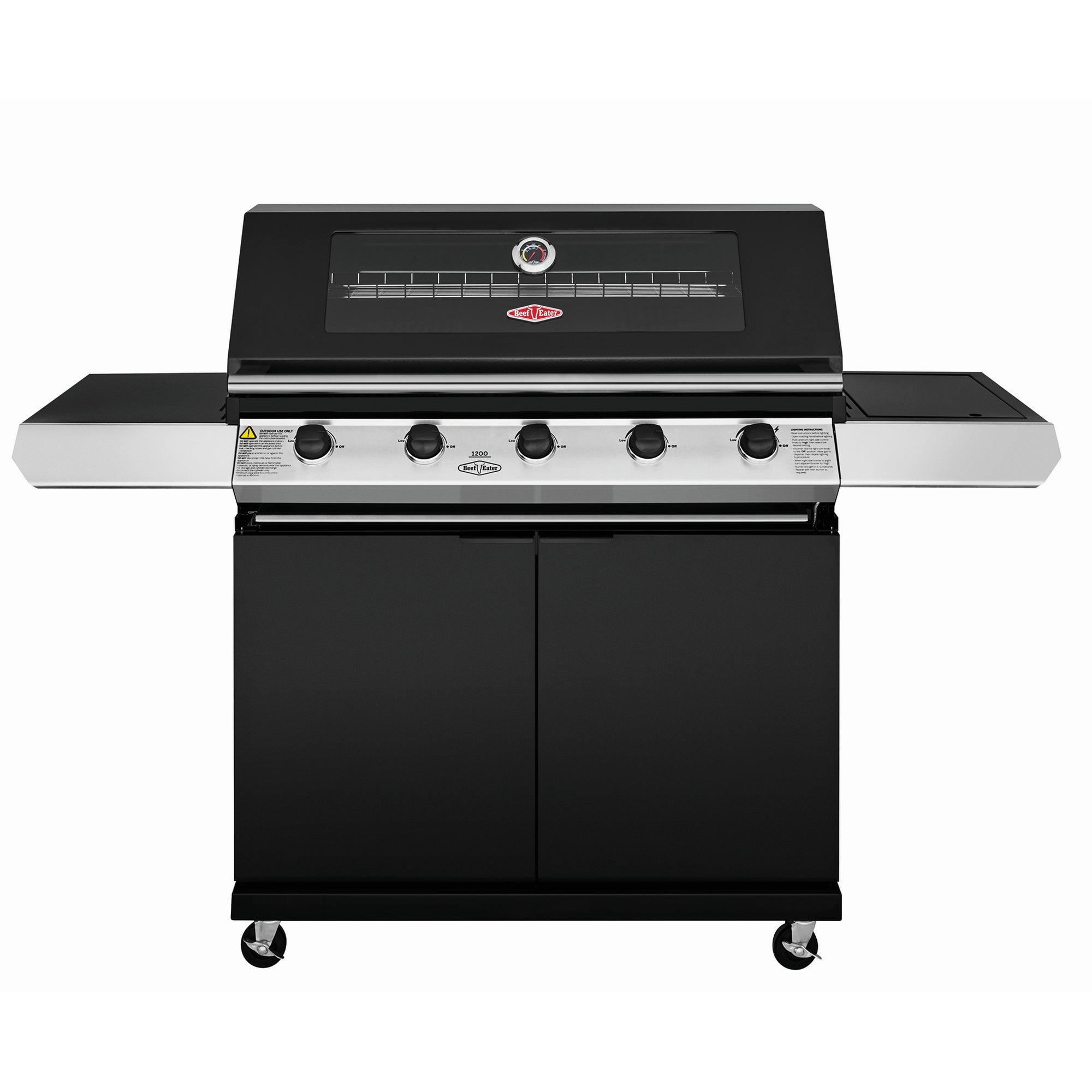 Beefeater 1200E Series - 5 Bnr BBQ & S/Bnr Trolley
