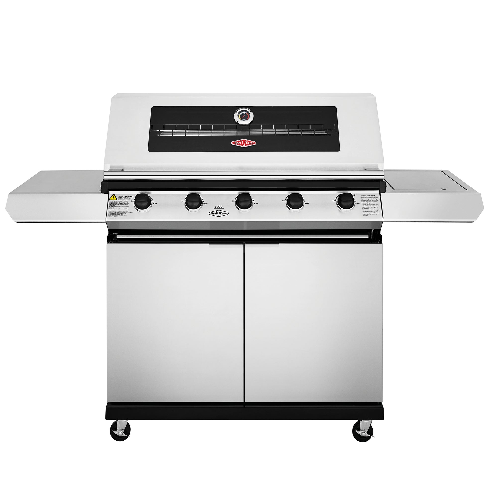 Beefeater 1200S Series - 5 Bnr BBQ & S/Bnr Trolley