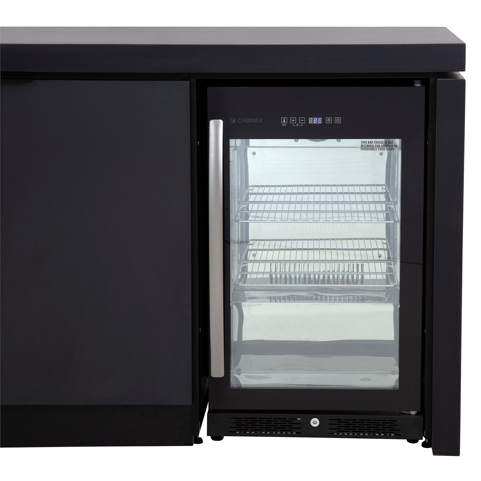 Cabinex Premium Single Door Bar Fridge - Black