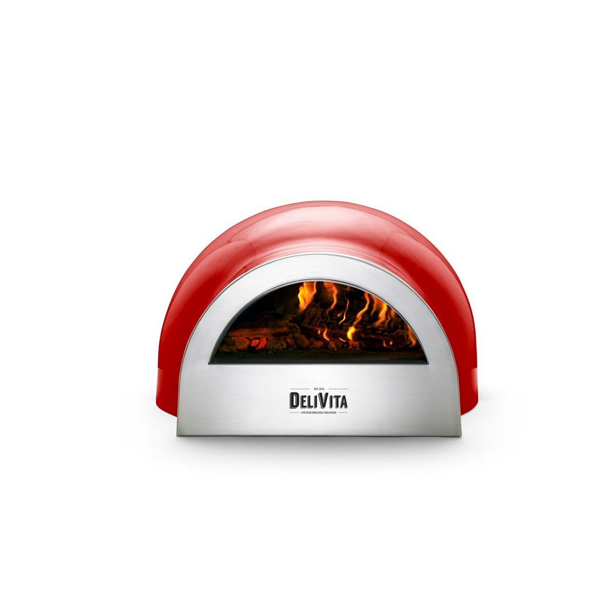 DeliVita Pizza Oven - Chilli Red