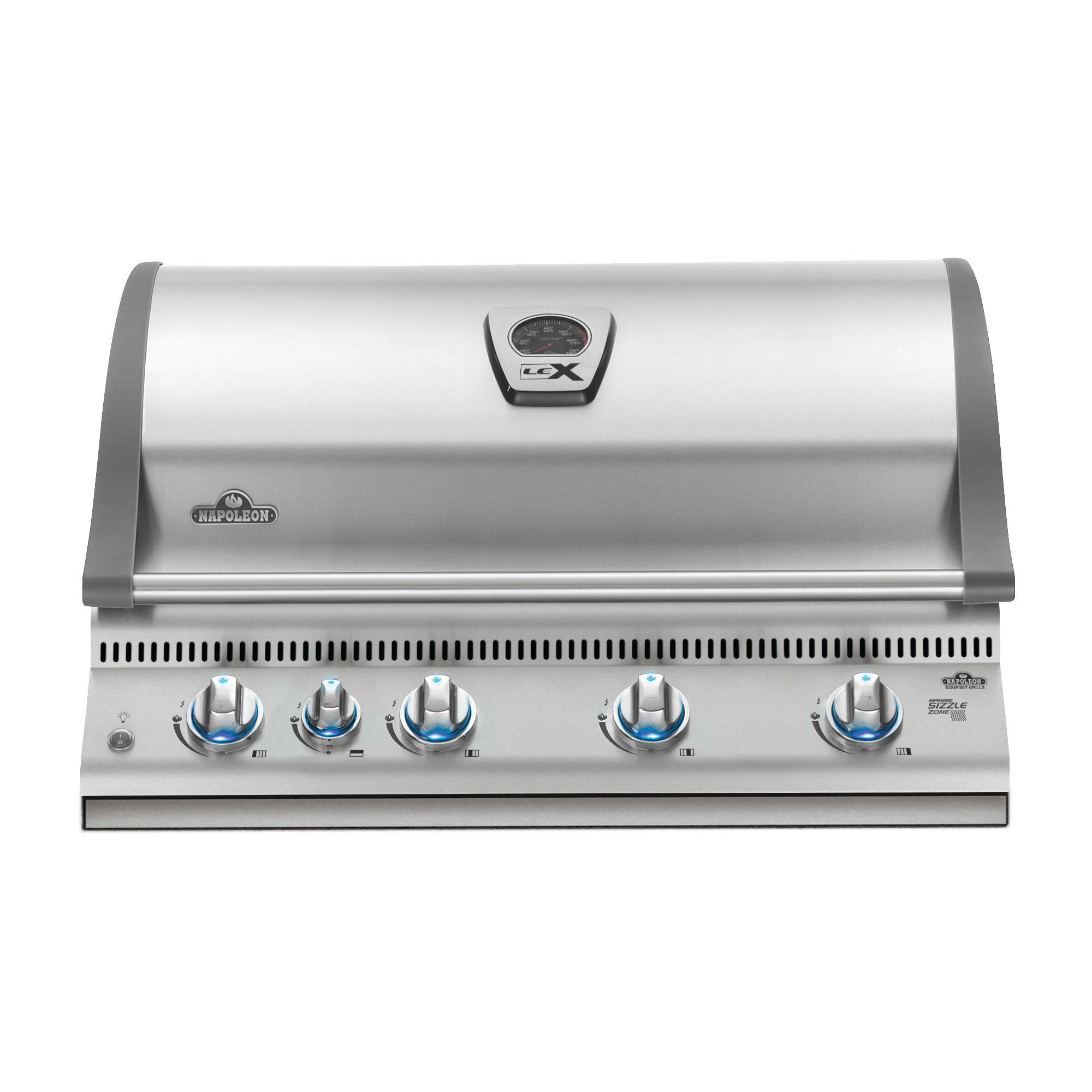 Napoleon Built-in LEX 605 Propane Gas Grill Head with Infrared Bottom and Rear Burners, Stainless Steel