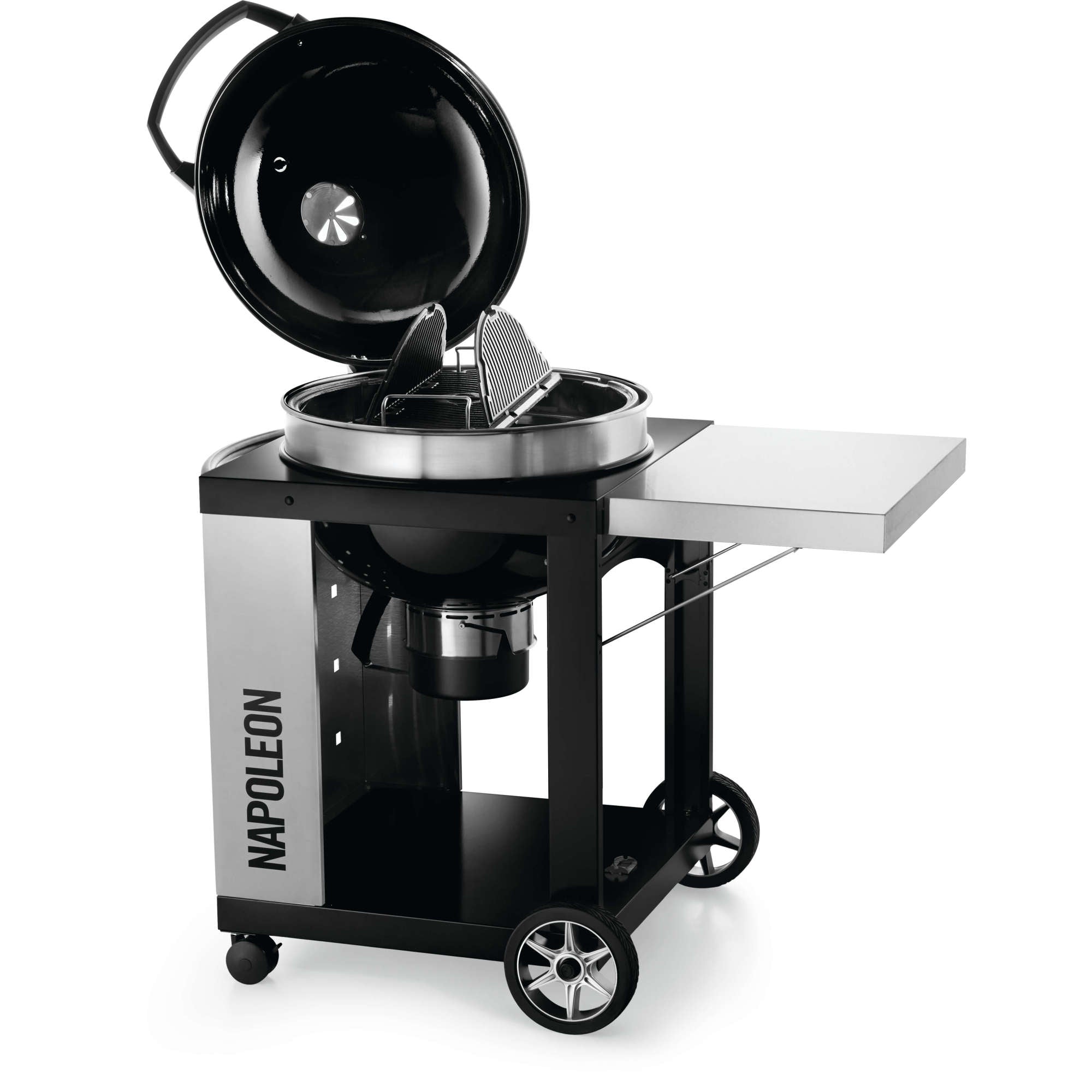 Napoleon PRO CART Charcoal Kettle Grill, Black