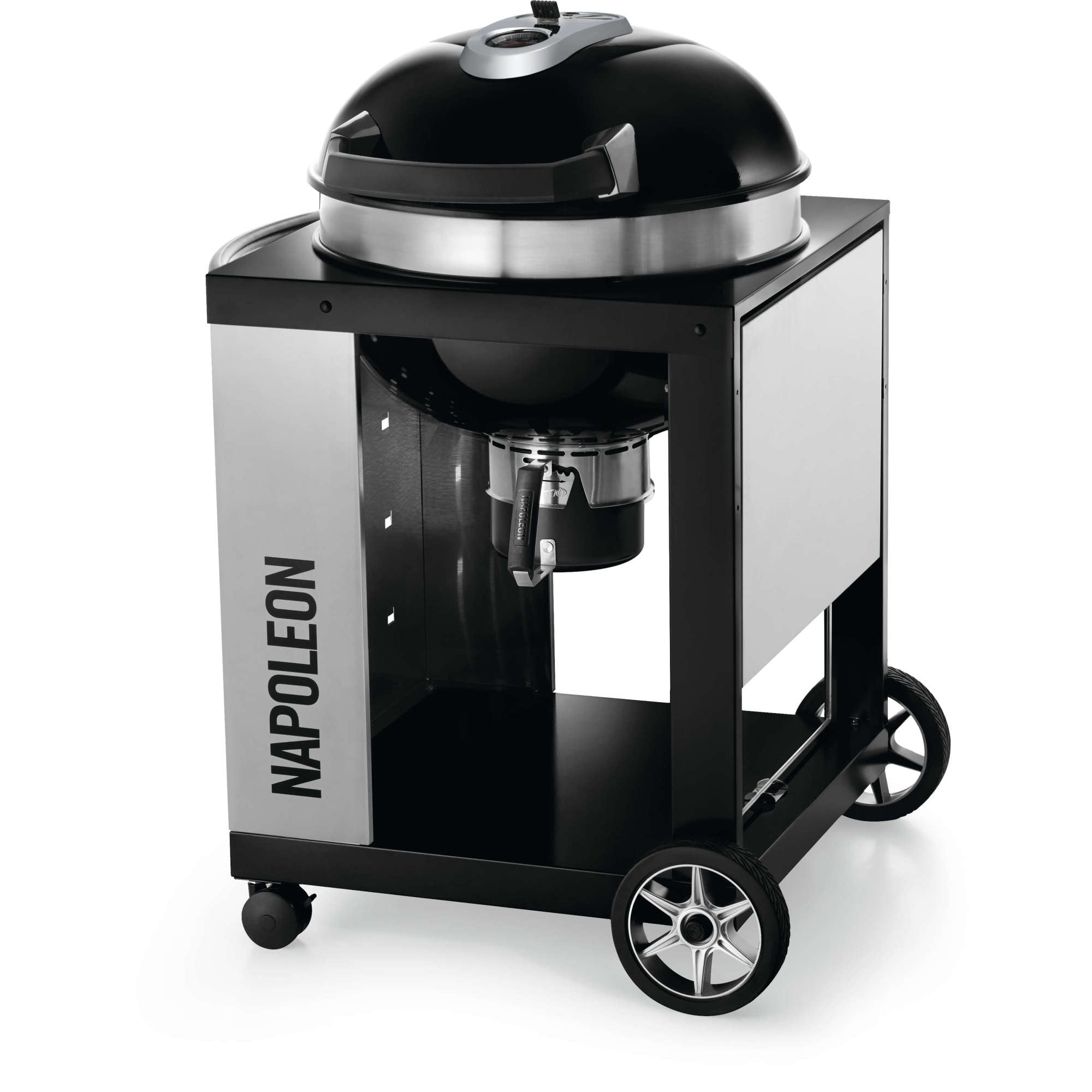 Napoleon PRO CART Charcoal Kettle Grill, Black