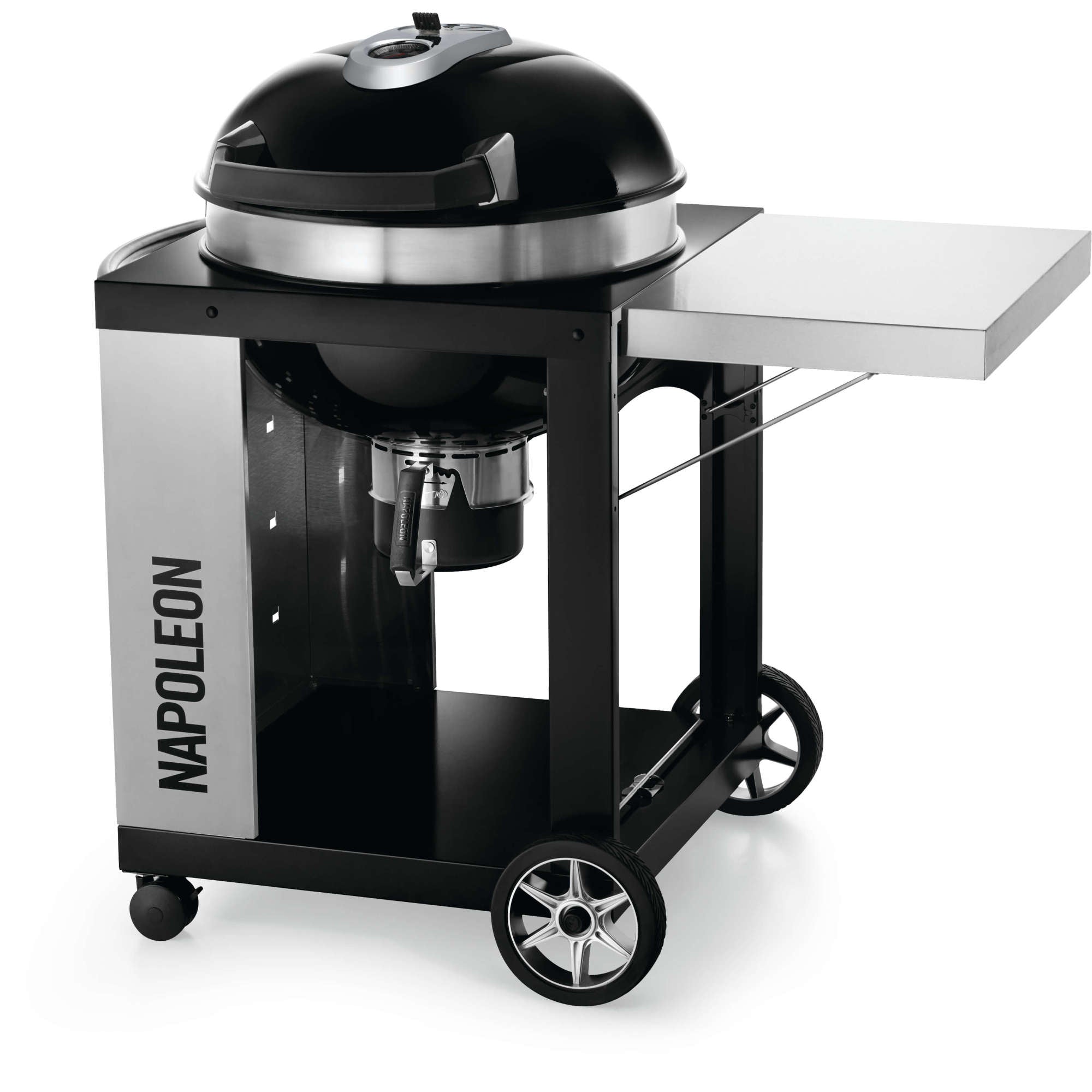 Napoleon PRO CART Charcoal Kettle Grill, Black