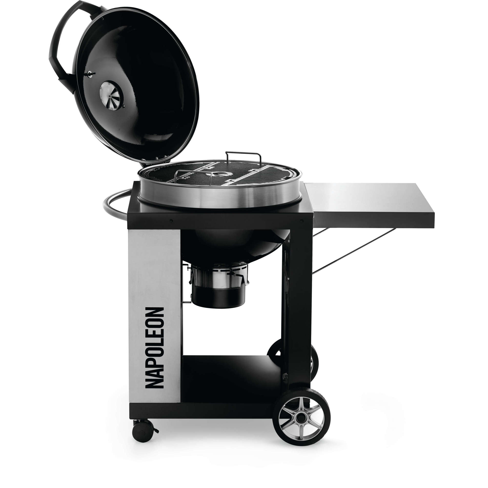 Napoleon PRO CART Charcoal Kettle Grill, Black