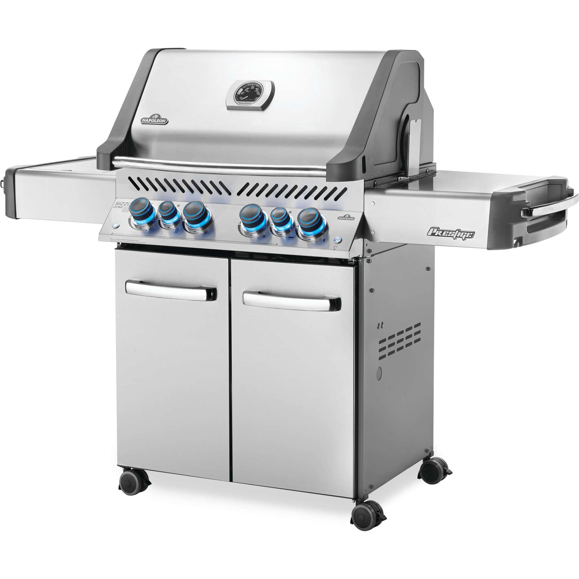 Napoleon Prestige® 500 Propane Gas Grill with Infrared Side and Rear Burners, Stainless Steel