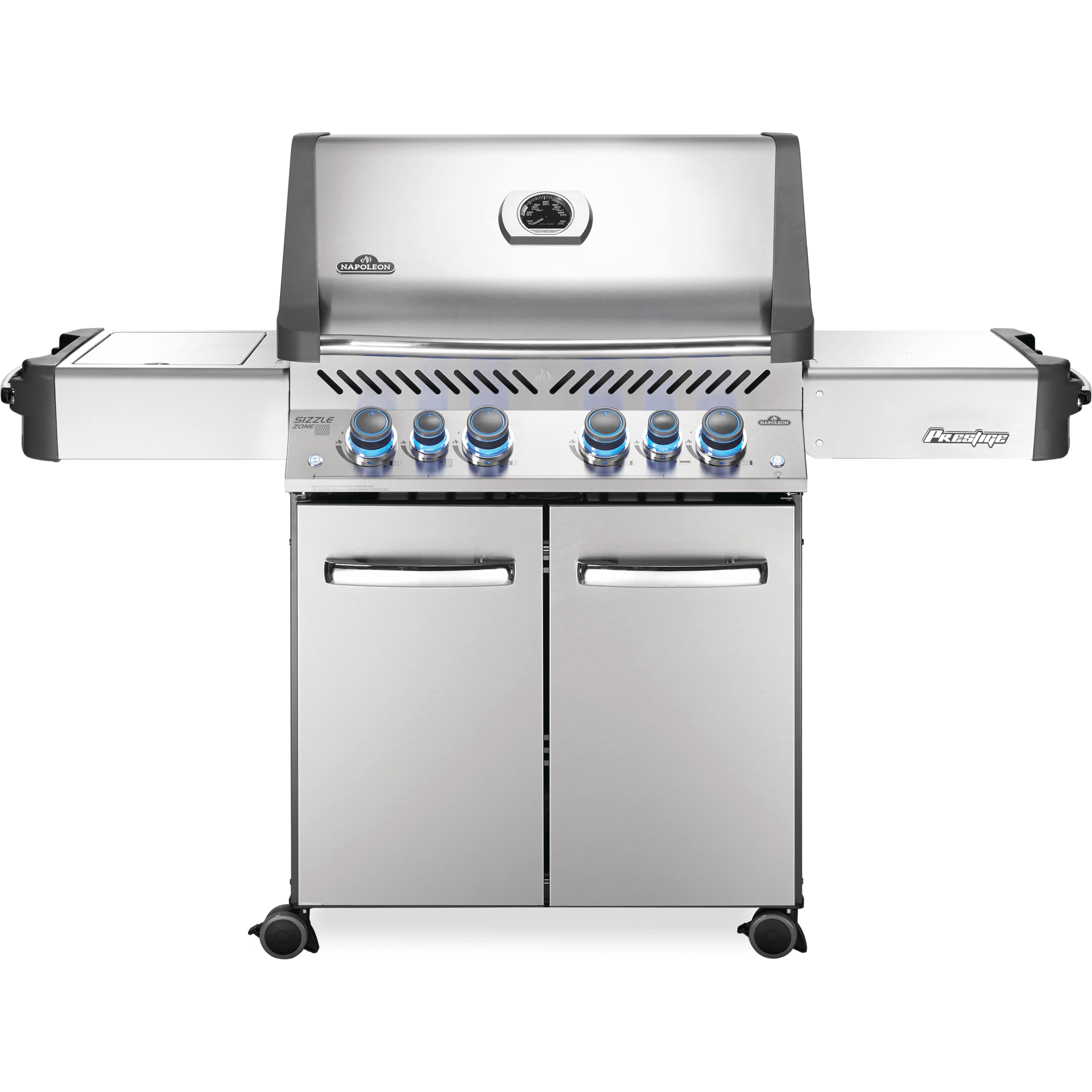 Napoleon Prestige® 500 Natural Gas Grill with Infrared Side and Rear Burners, Stainless Steel