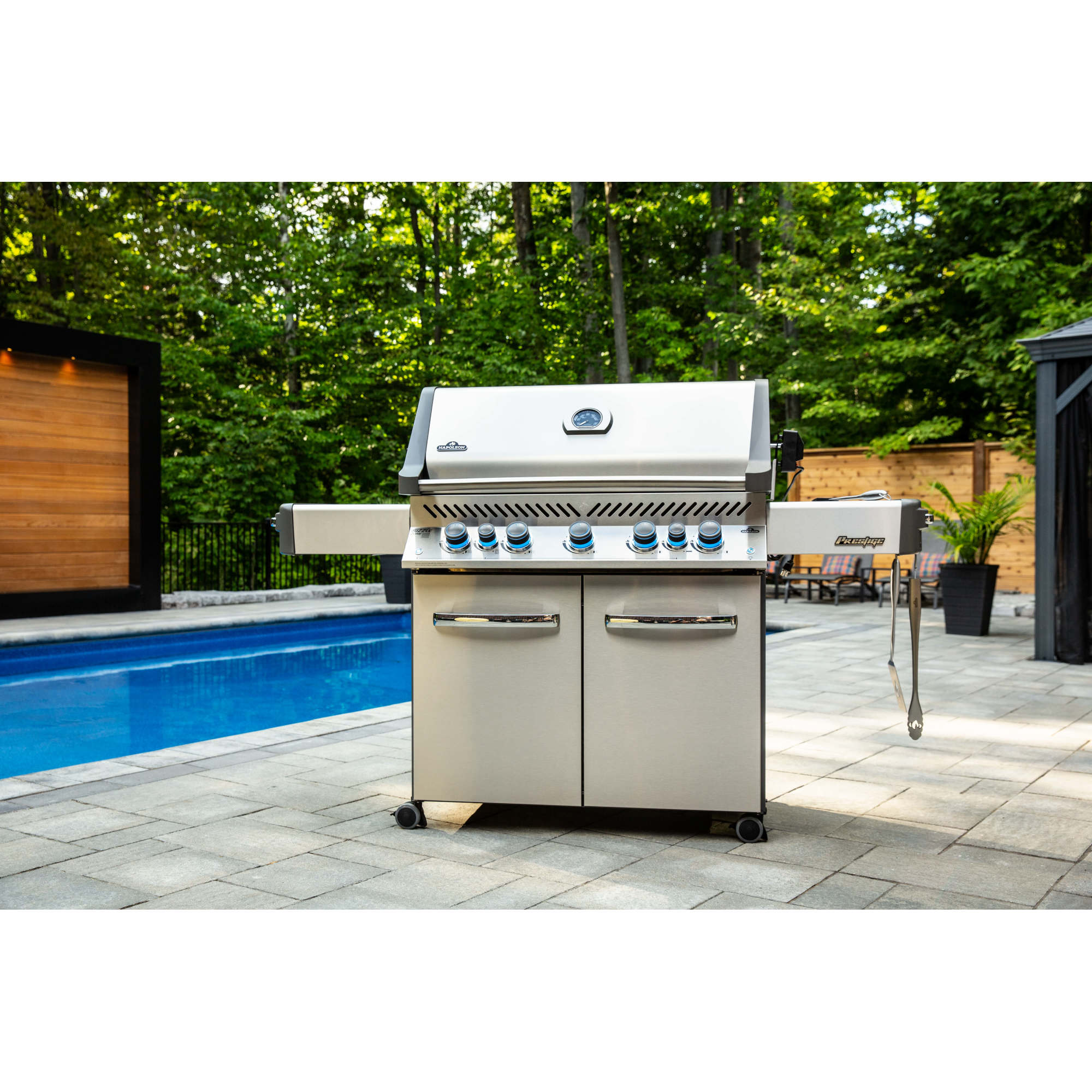 Napoleon Prestige PRO™ 665 Natural Gas Grill with Infrared, Side Burners Stainless Steel