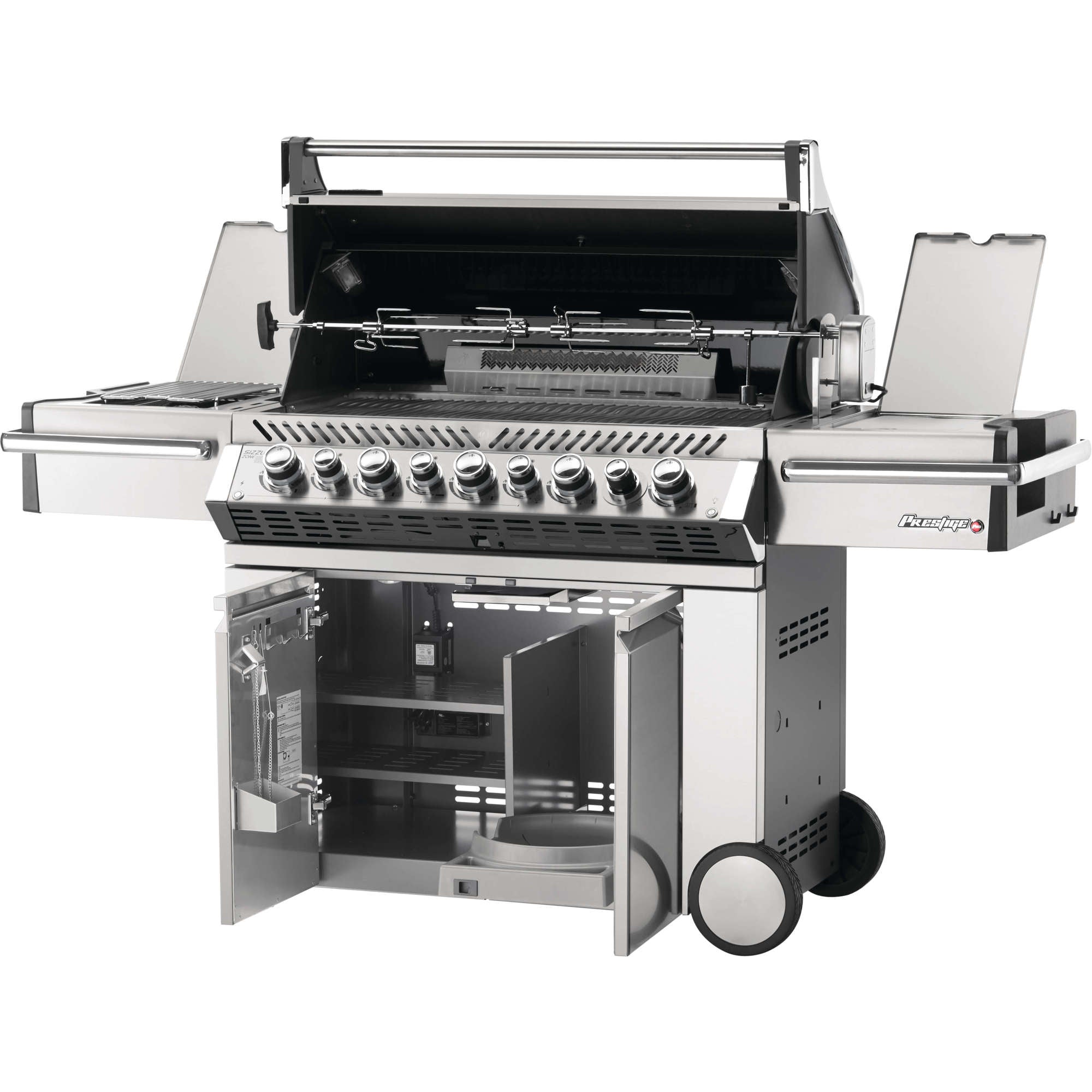 Napoleon Prestige PRO™ 665 Propane Gas Grill with Infrared Rear and Side Burners, Stainless Steel