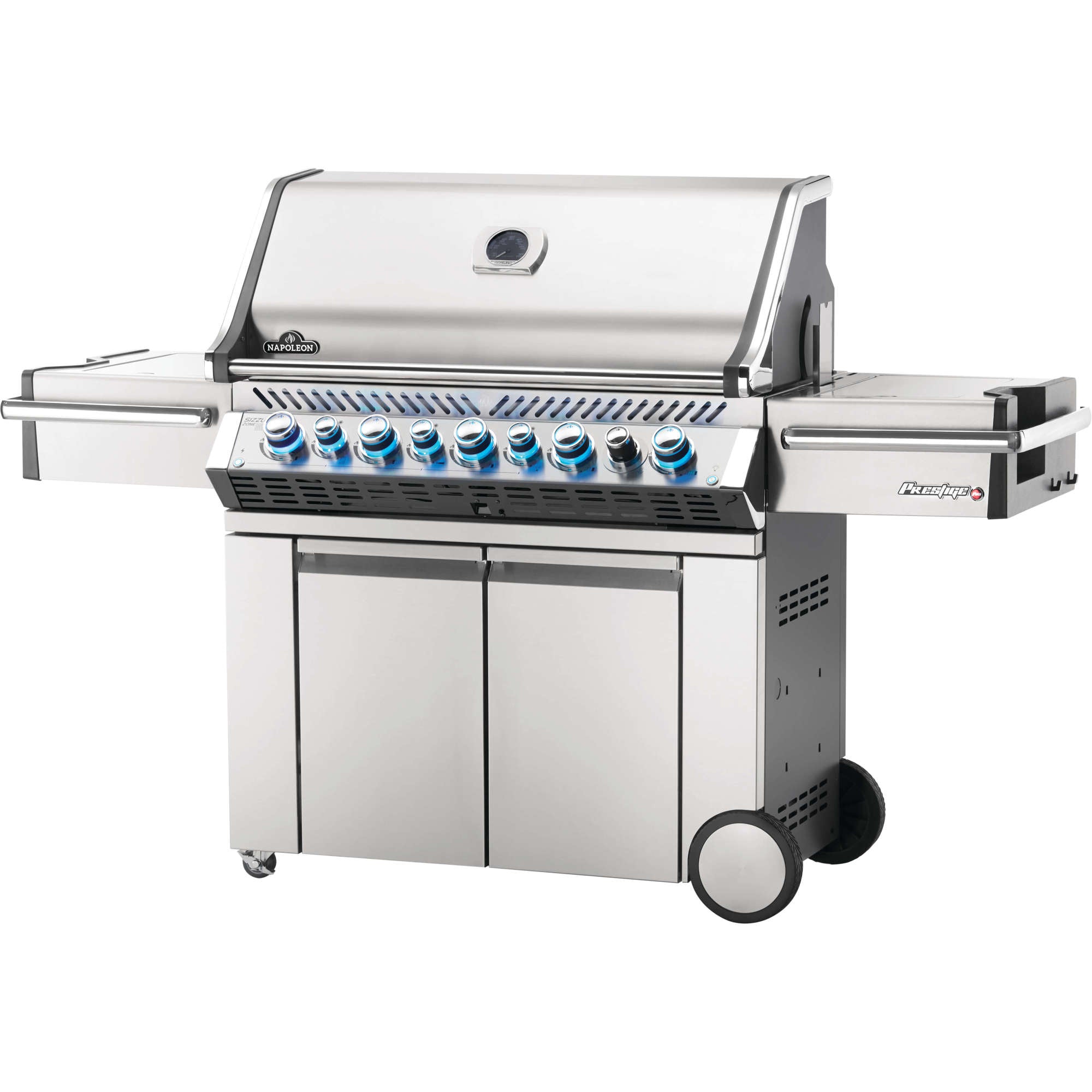Napoleon Prestige PRO™ 665 Propane Gas Grill with Infrared Rear and Side Burners, Stainless Steel