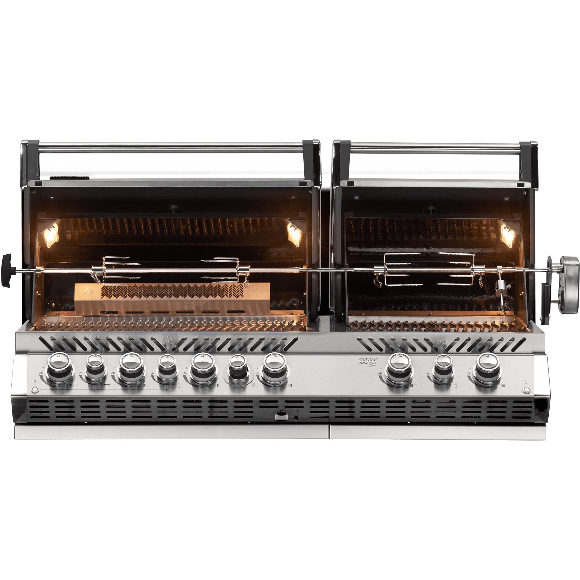 Napoleon Built-in Prestige PRO™ 825 Propane Gas Grill Head with Infrared Bottom and Rear Burner, Stainless Steel