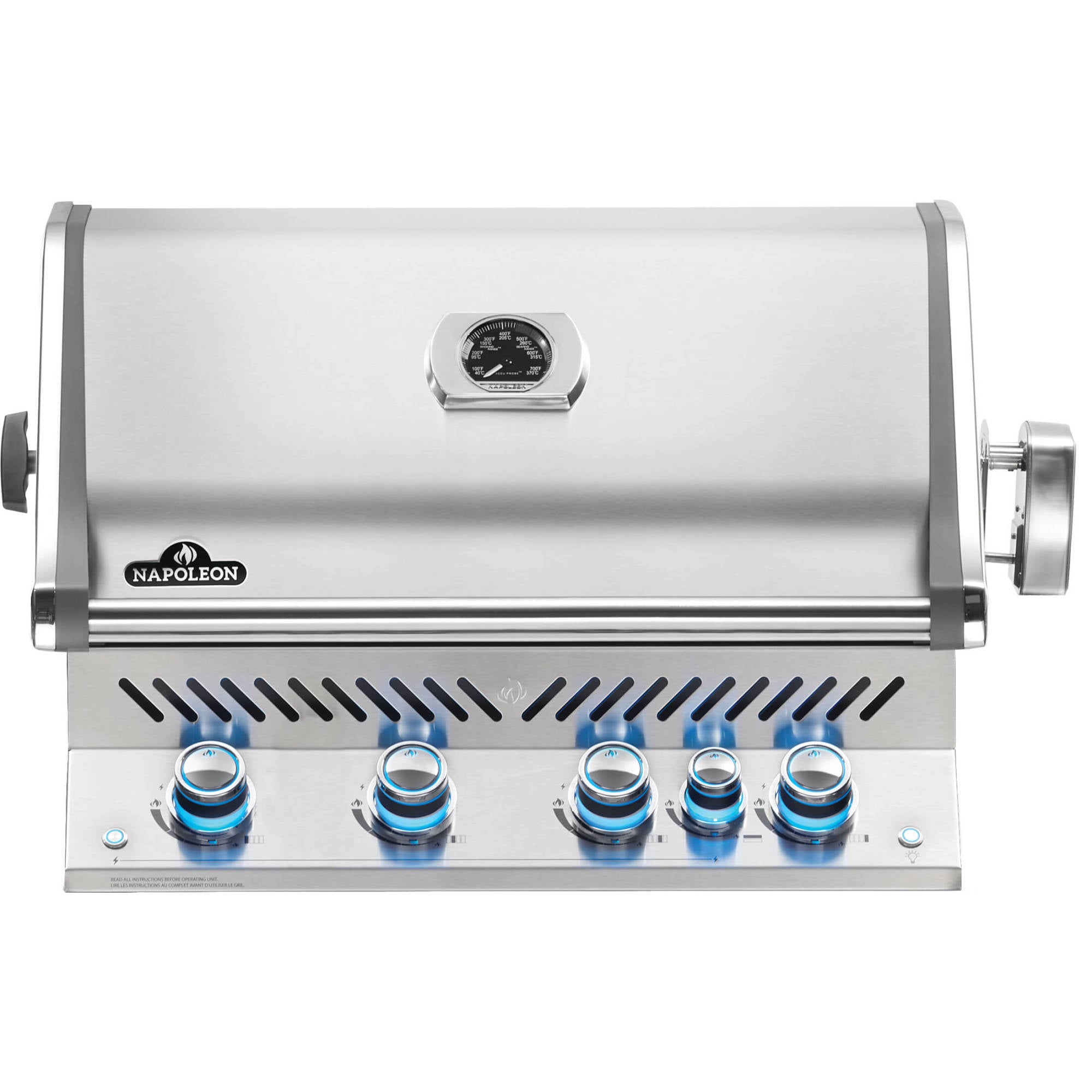 Napoleon Built-in Prestige PRO™ 500 Natural Gas Grill Head with Infrared Rear Burner, Stainless Steel