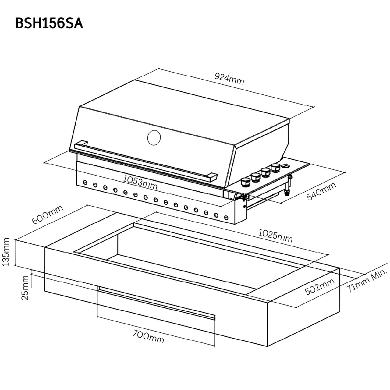 Beefeater Proline Series 6 Burner Roaster BBQ