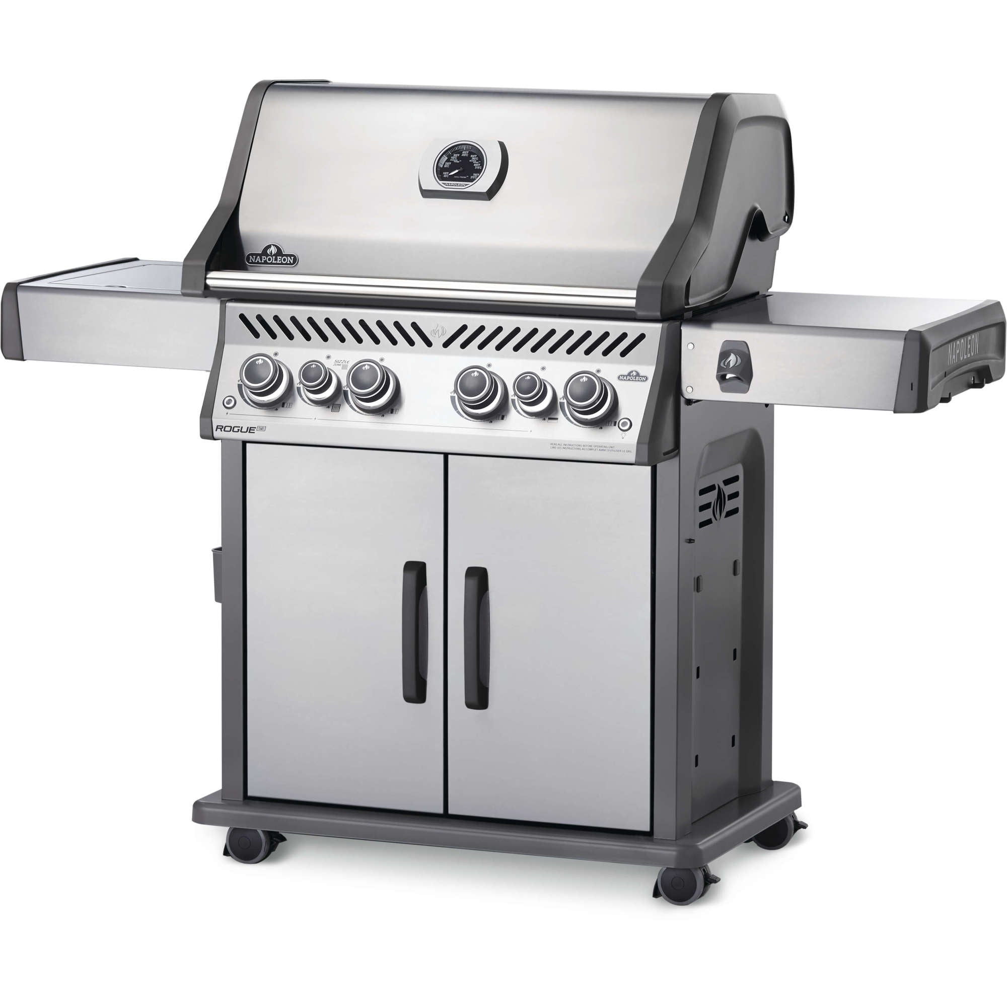 Napoleon Rogue® SE 525 Propane Gas Grill with Infrared Rear and Side Burners, Stainless Steel