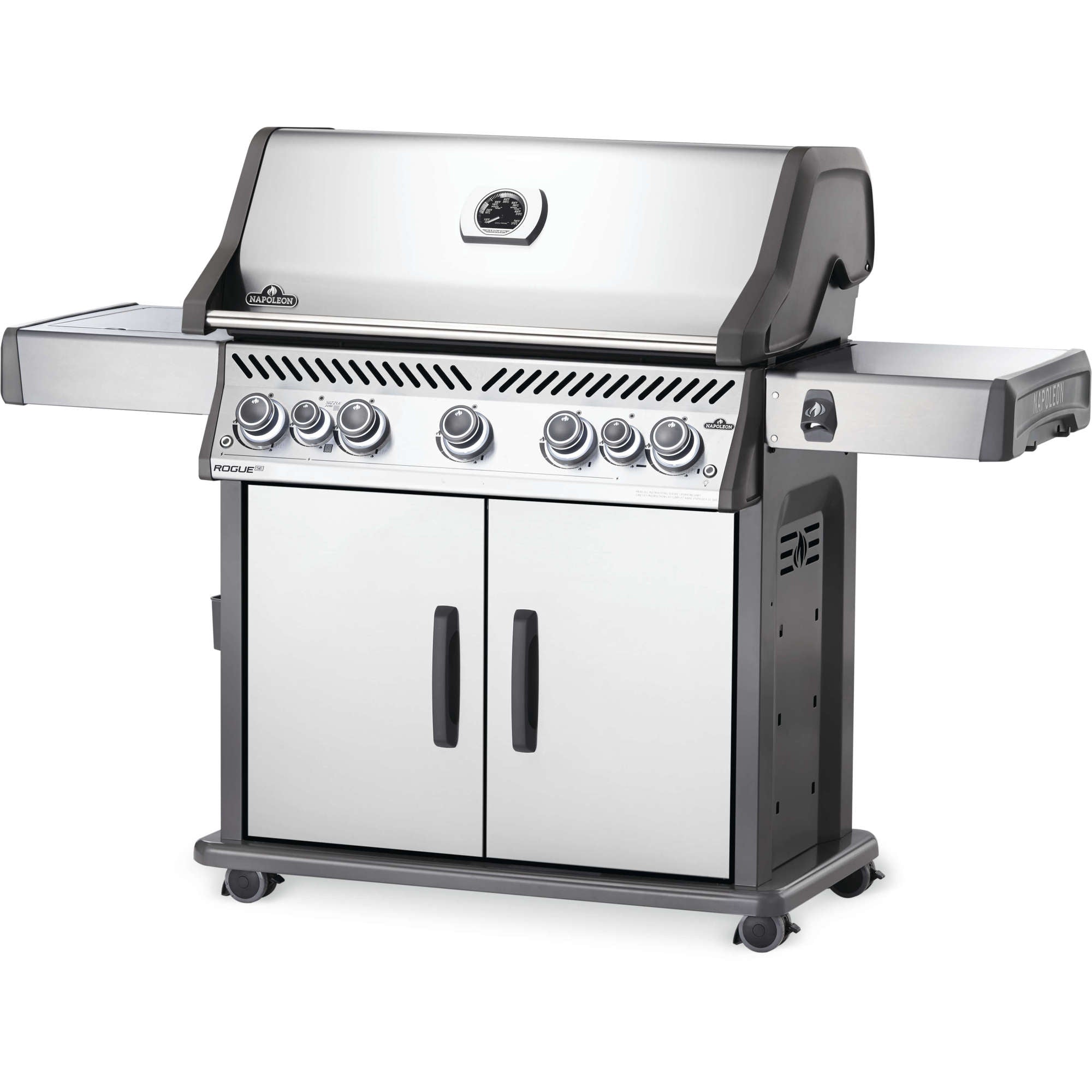 Napoleon Rogue® XT 625 Propane Gas Grill with Infrared Side Burner, Stainless Steel
