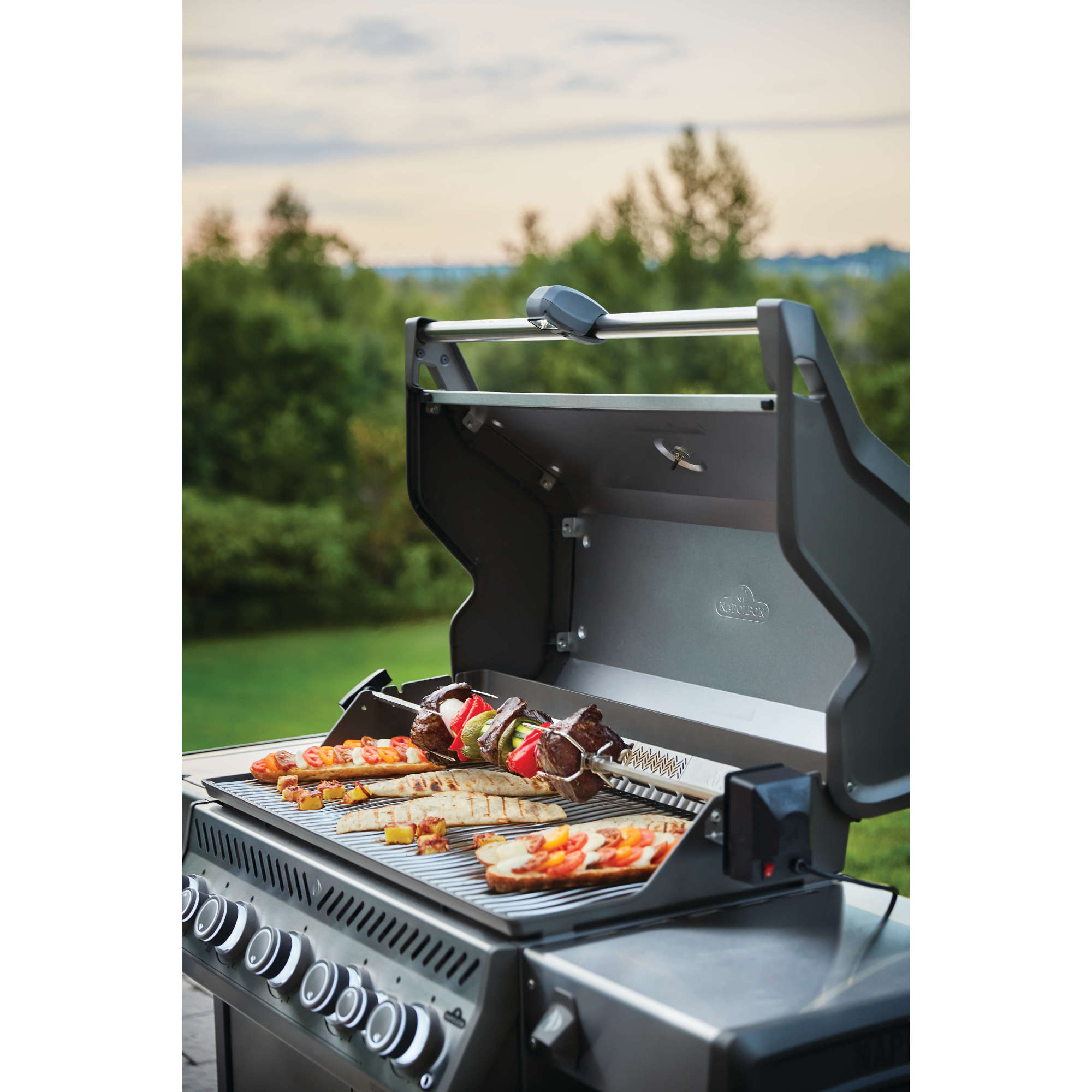 Napoleon Rogue® XT 625 Propane Gas Grill with Infrared Side Burner, Stainless Steel