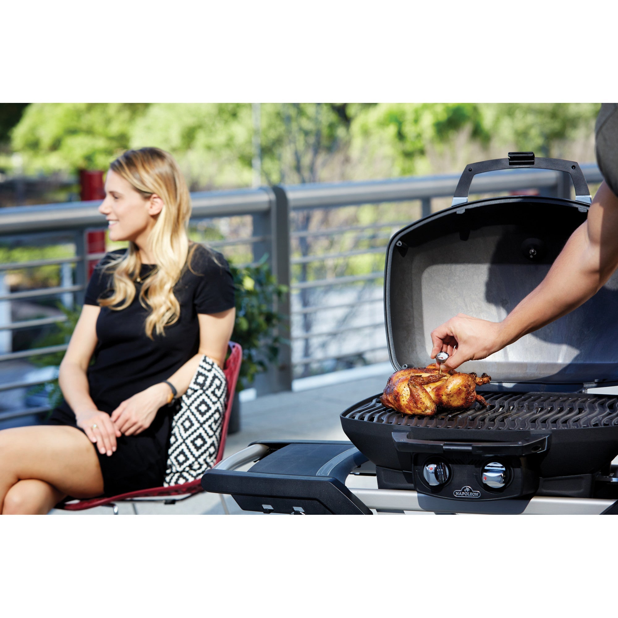 Napoleon TravelQ™ PRO285 Portable Propane Gas Grill, Black