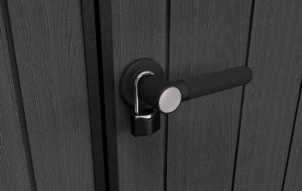 11x 7 Cortina Heavy Duty Plastic Pent Shed – Dark Grey