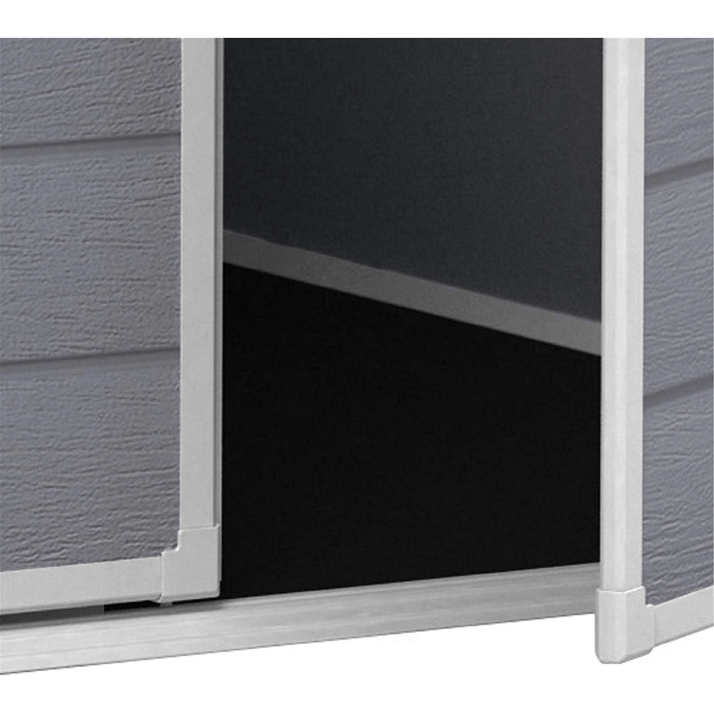 6 x 6 Manor Plastic Pent Garden Storage Shed – Grey